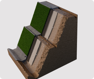 Vegetative Green Roof Cut Slopes